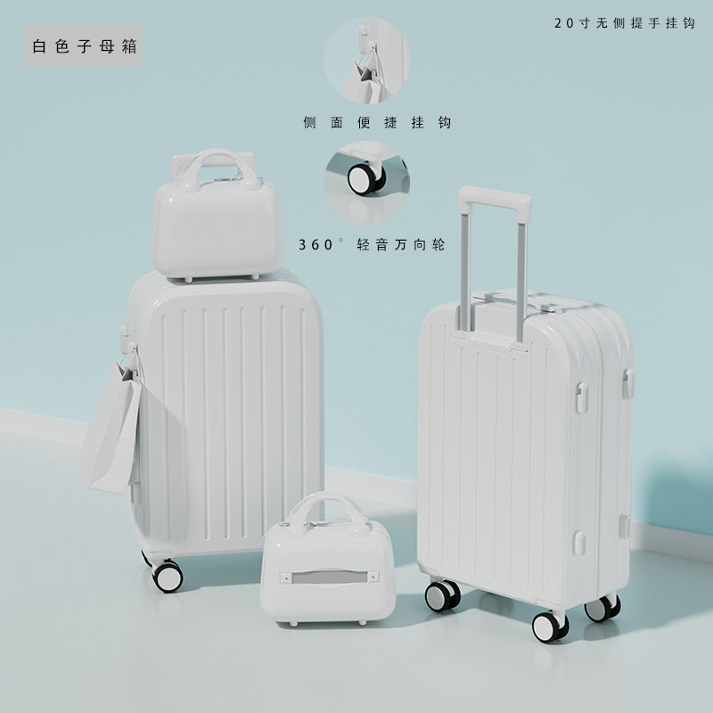 New 26-inch child and mother suitcase, men's and women's universal wheel trolley case, strong and durable password case, 20-inch suitcase