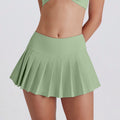 pleated skirt breathable bottom pants quick-drying fashion tape running sports high waist fitness short skirt tennis skirt suit