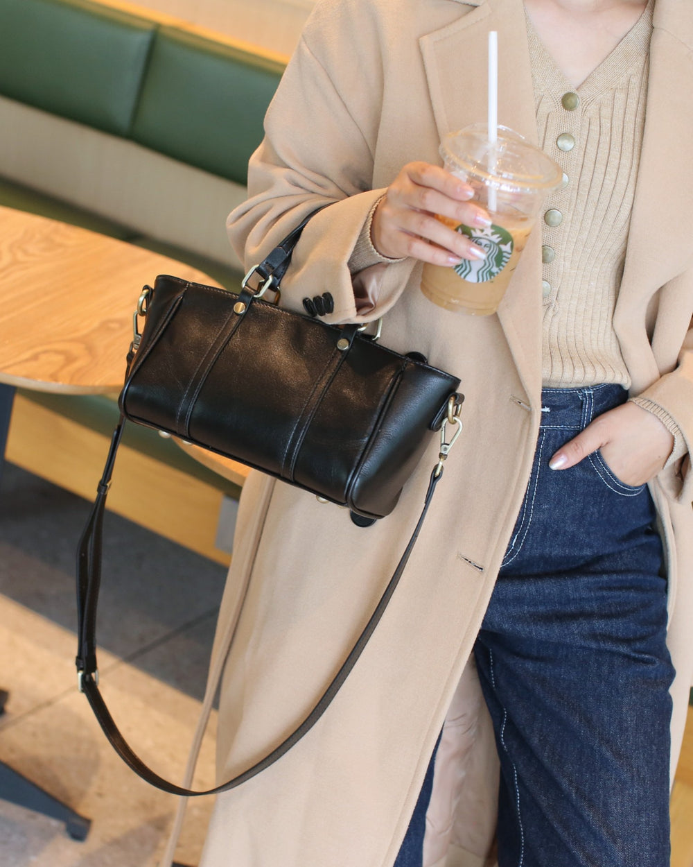 Retro first-layer cowhide women's bag 2025 new genuine leather vegetable tanned leather satchel crossbody bag rubbed color soft leather live broadcast model