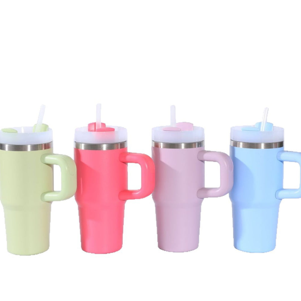 14oz stainless steel car cup mini ice cup macaron thermos cup cross-border convenient cup