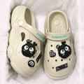 Cartoon nurse clogs women's summer outdoor wear internet celebrity 2024 new non-slipthick sole toe beach sandals