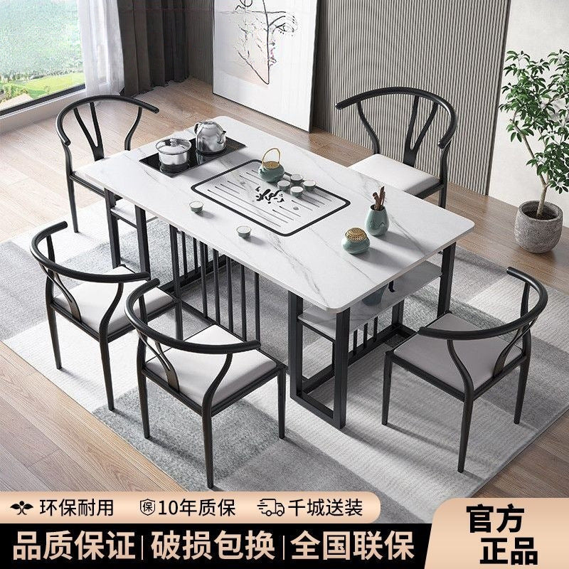 Tea table office living room slate set of tables and chairs desktop for home tea table accessible luxury combination all-in-one coffee table