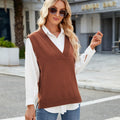 Fashion cross-border vest vest sweatersilmv necknew arrival  sleeveless waistcoat knitting shirt women's sweater