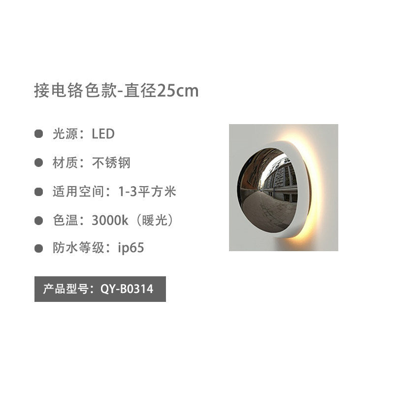 Outdoor wall light waterproof courtyard lamp villa garden decorative wall sconce balcony walkway light modern stainless steel wall lamp