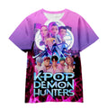 Witcher boy group 3d digital printing cross-border overseas casual loosefashion t-shirt k-pop girls t-shirt
