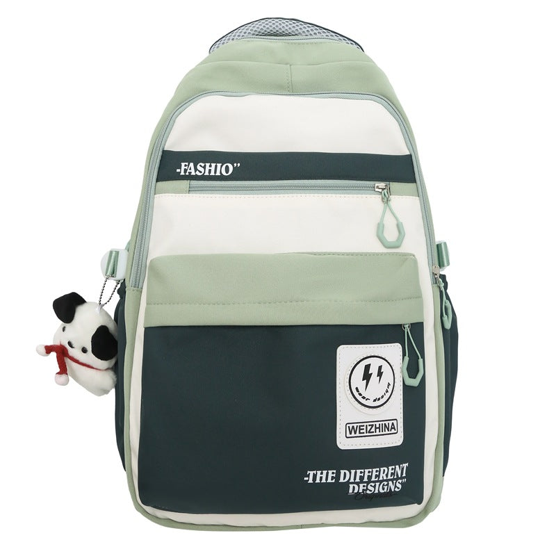 New middle and high school students backpack schoolbag Korean version large-capacity student campus backpack waterproof travel computer bag