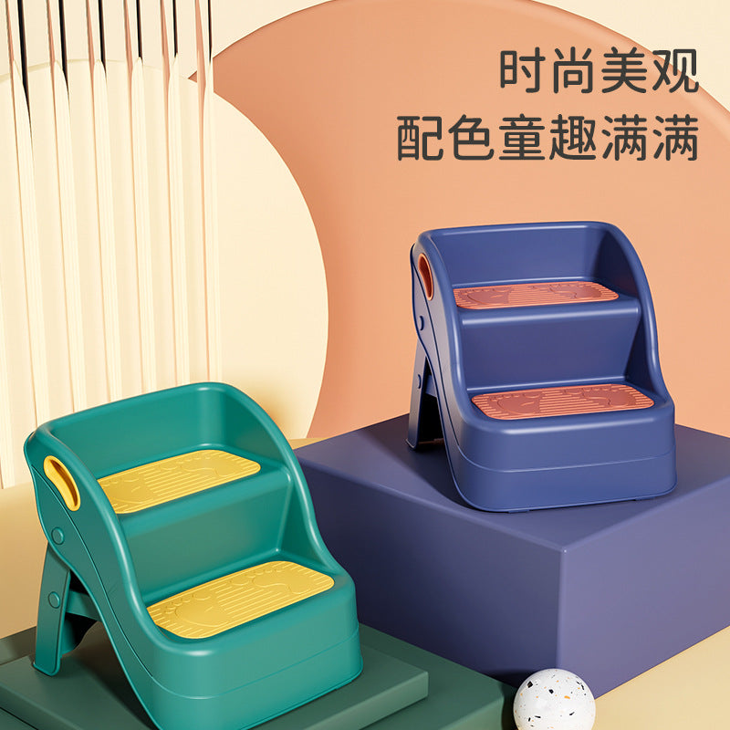 Children's toilet, small bench, folding baby wash, sink, bathroom, non-slip ladder, stepping foot stool
