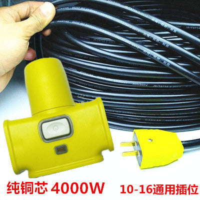 High-power household plug-in board Floor drag board Power strip socket Charging cable Source extension cable Wiring board 10 15 20 meters