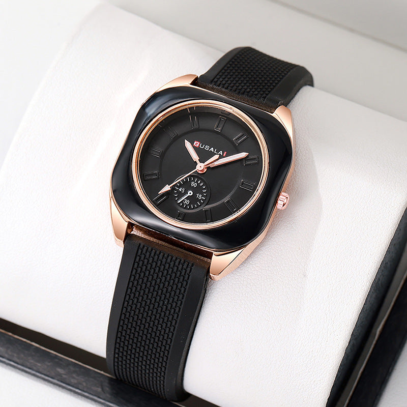 High-style women's watch, minimalist and fashionable, versatile sugar cube quartz watch, women's watch, hot-selling export manufacturer wholesale