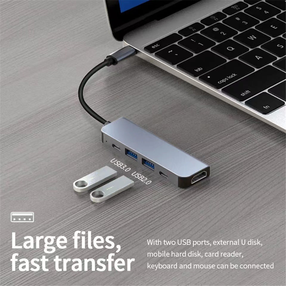Universal 5-in-1 docking station - multi-functional hub for phones, laptops, and gaming consoles