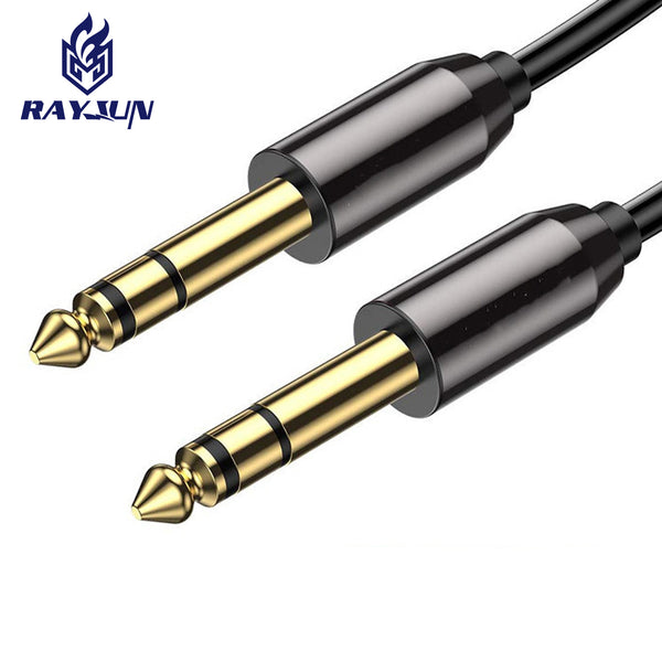 Wholesale audio cable 6.5 large three-core mobile phone computer electric guitar connected to power amplifier audio mixer 6.35mm