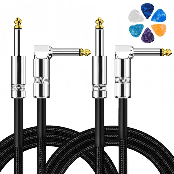 Spot 90 degree elbow double shield noise reduction 6.35 guitar instrument audio cable electric guitar cable 3 meters