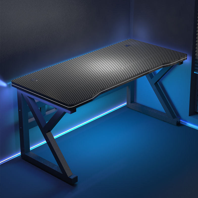Carbon fiber gaming desk - desktop pc table for bedroom, home office, small simple desk, popular streamer gaming table