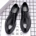 Men's leather dress shoes - spring business casual, british style, soft leather, comfortable sole, groom's wedding suit shoes