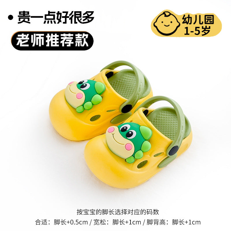 Eva new summer kids' slippers - girls' cartoon dinosaur beach soft sole non-slip outdoor wear - boys' clogs