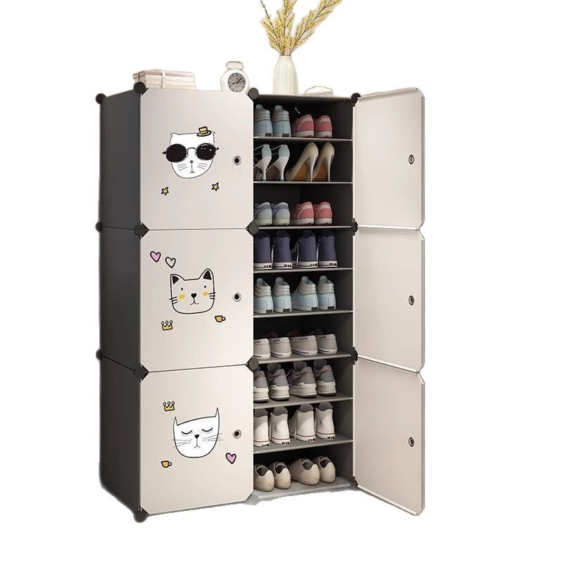 Shoe box shoe rack multi-layer for home door dust-proof storage box storage handy gadget simple shoe cabinet rental house storage
