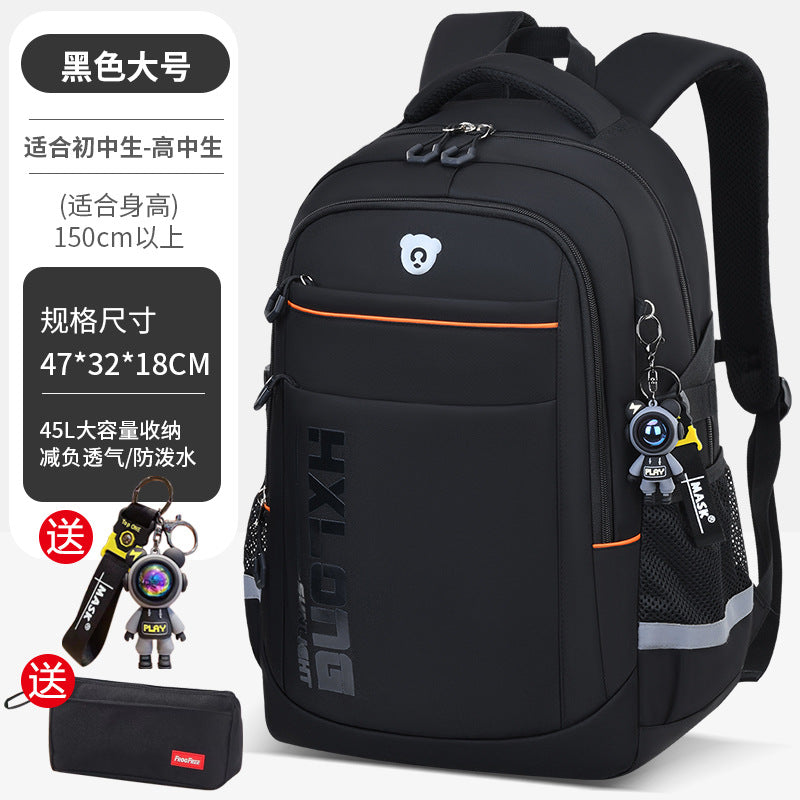 2026 new school backpack for middle and high school students - extra large capacity, lightweight, and spine-protecting design for boys and girls