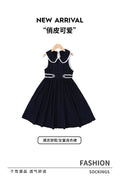 Summer kids' dress -  cross-border doll collar a-line dress - simple & stylish girls' vest dress