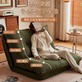 Lazy sofa bed living room dual-purpose single sofa small apartment for home cream style reclining and sleeping foldable sofa bed