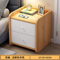 Double drawer, wood color and white (width 33, depth 30, height 40)