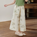Girls' trendy chinese style wide-leg pants - fresh & chic chinese-inspired flare trousers for kids - comfortable, loose-fit, traditional chinese style pants