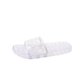 Trendy transparent crystal slides for women - new summer 2024 collection: indoor, non-slip, bath, and beach sandals