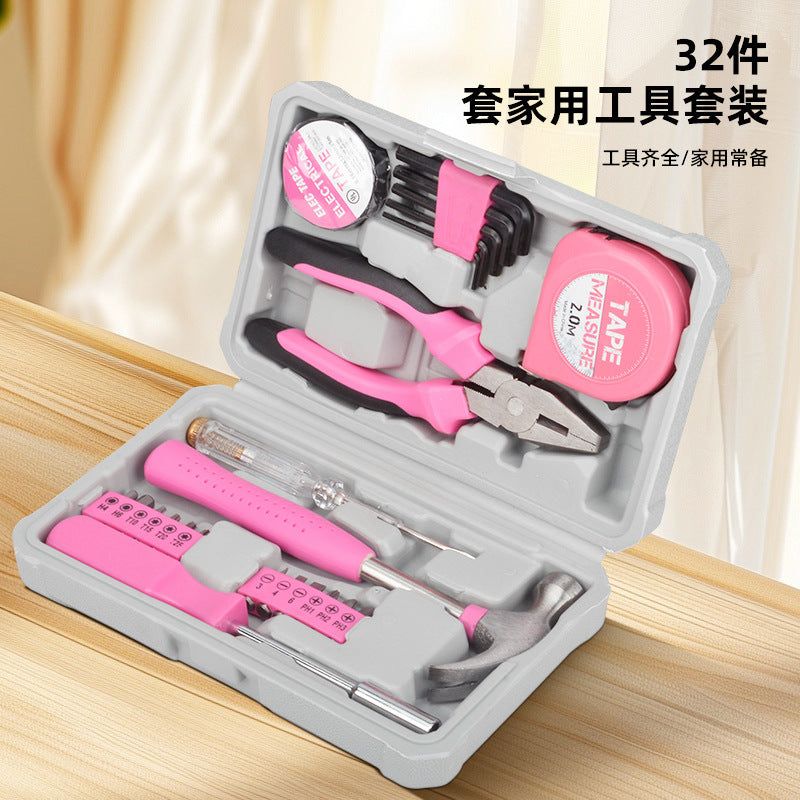 Cross-border popular household hand tool set household multi-functional combination toolbox set car maintenance tool
