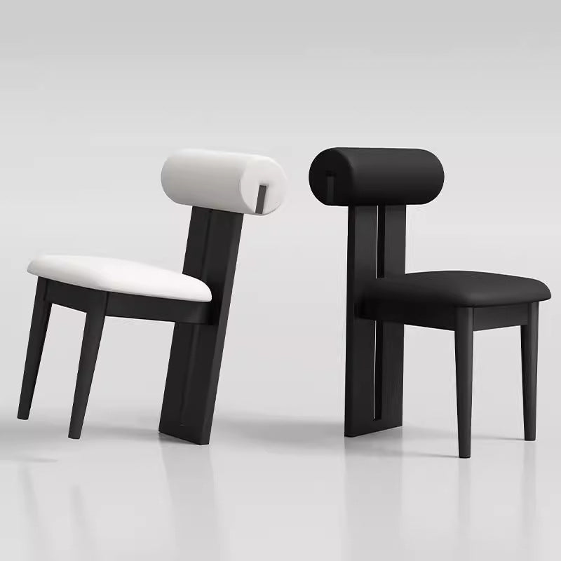 Hippo chair - nordic solid wood dining chair - home, trendy cream style backrest chair - restaurant, hotel designer chair & stool