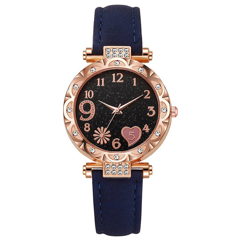 Wholesale in-stock set: minimalist fashion quartz watch for women - versatile, stylish, and perfect for casual wear