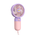 Handheld mini fan - portable, rechargeable, usb powered, silent desktop fan for office, student dorm, and travel