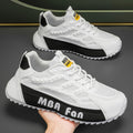 Men's shoes 2025 new winter mesh versatile breathable athletic casual white sneakers height increasing running dad shoes