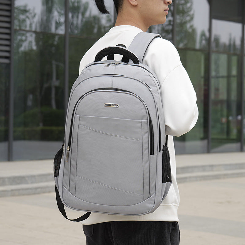 Customized travel backpack large-capacity college student anti-splashing water-resistant dirt-resistant simple business computer bag universal backpack