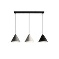 Modern minimalist luxury linear three-light pendant chandelier for dining room, bar, living room, b&b, hotel - unique nordic style