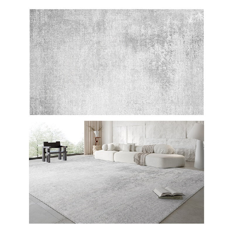 Carpet living room no-wash and wipeable accessible luxury italian normcorecasual gray sofa coffee table floor mat full floor large area