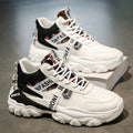 Spring men's new high-top shoes, men's sneakers, trendy versatile chunky sole height-increasing casual running dad shoes