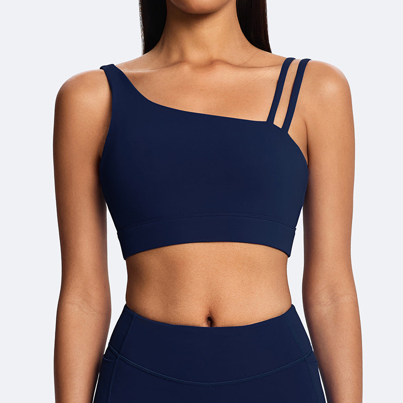 Fashion cross-border spring and summer yoga clothes, elegant back vest, push-up bubble wrap running sports fitness clothes suit