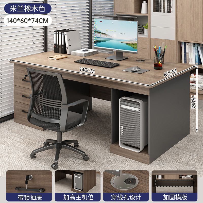 Office desk boss desk casual office with drawers 5 new light luxury staff position computer table