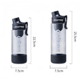 Anti-fall casual sports water bottle car water cup fitness cup leak-proof tea separator student portable plastic cup wholesale