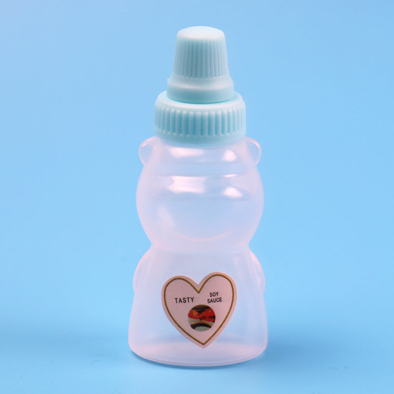 Mini sauce bottle plastic squeeze sauce bottle japanese style squeeze condiment bottle food grade portable soy sauce bottle cross-border