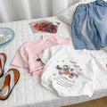 Kids' short-sleeve t-shirt - summer  new korean style cartoon cute puppy girl's top - trendy half-sleeve base layer