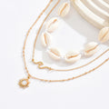 Wholesale sunflower pendants - european & american cross-border jewelry - beach necklace for women - high-end, versatile spiral geometric clavicle chain