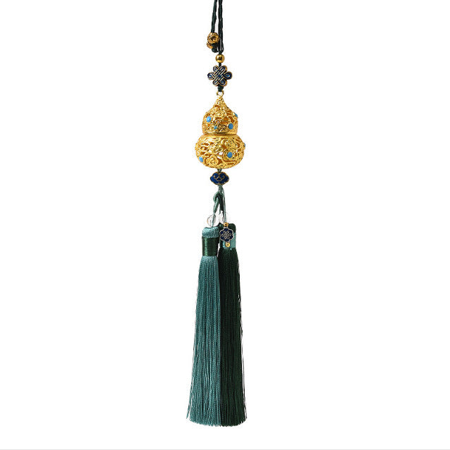 Car pendant car pendant retrocut out gourd car interior decoration car hanging ping an double tassel chinese style pendant