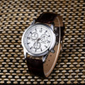 Wholesale hot-selling fashion watches for men - export quality men's quartz watches with decorative fashion blue light glass and leather straps