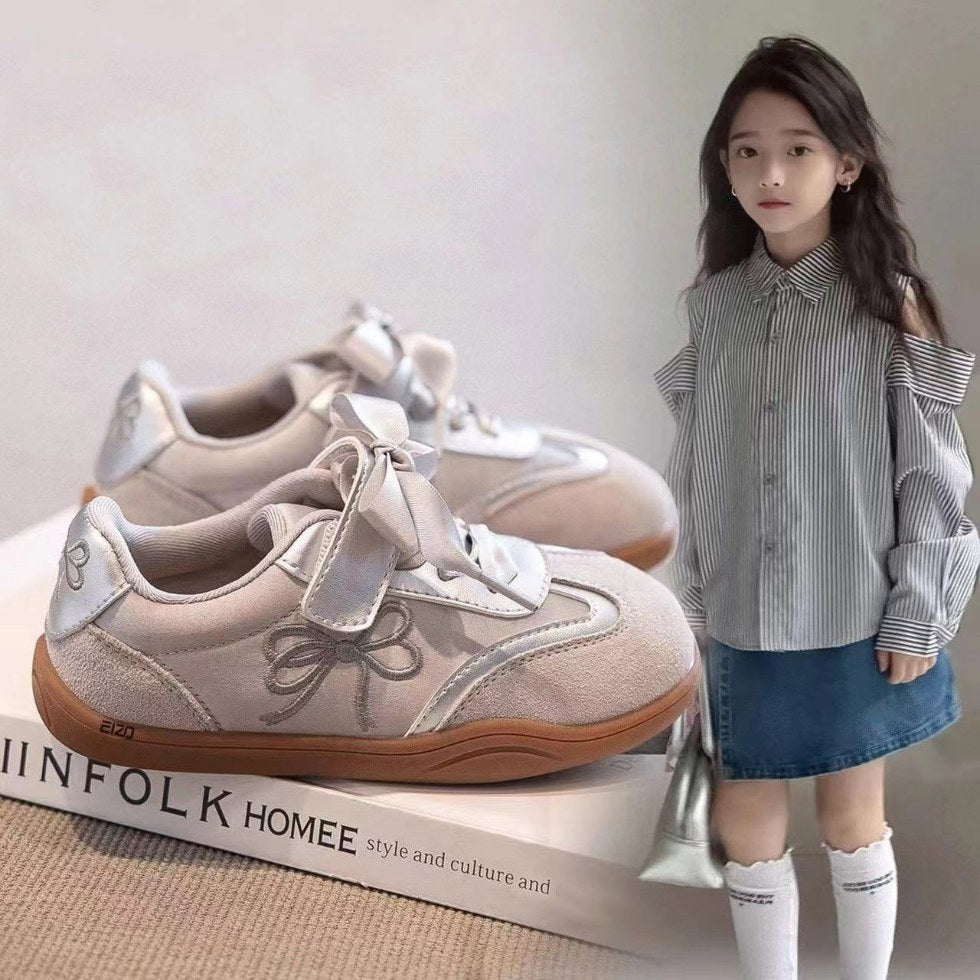 Girls' german army trainers (gats) - spring/autumn  new collection - autumn style sneakers, board shoes, soft-soled casual shoes for baby girls, perfect for kindergarten