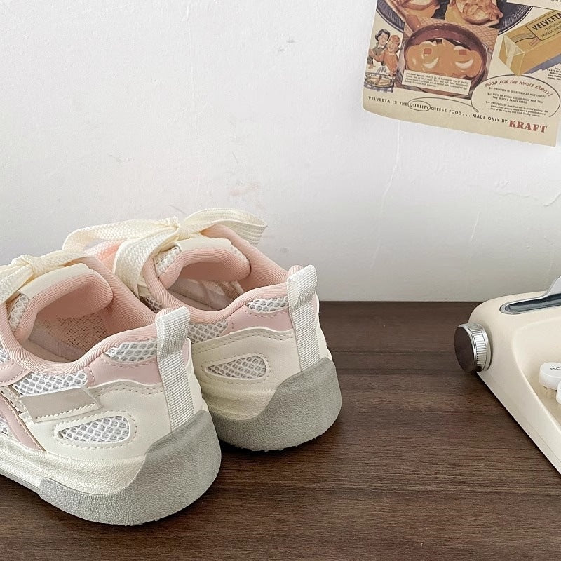 Chicniche style design thin argan sports german training sneakers 2026 summernew arrival ugly cute see-through mesh white shoes for women