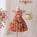 Middle and large girl beach skirt summernew arrival children's suspender skirt seaside vacation bohemia cotton silk kidsdress