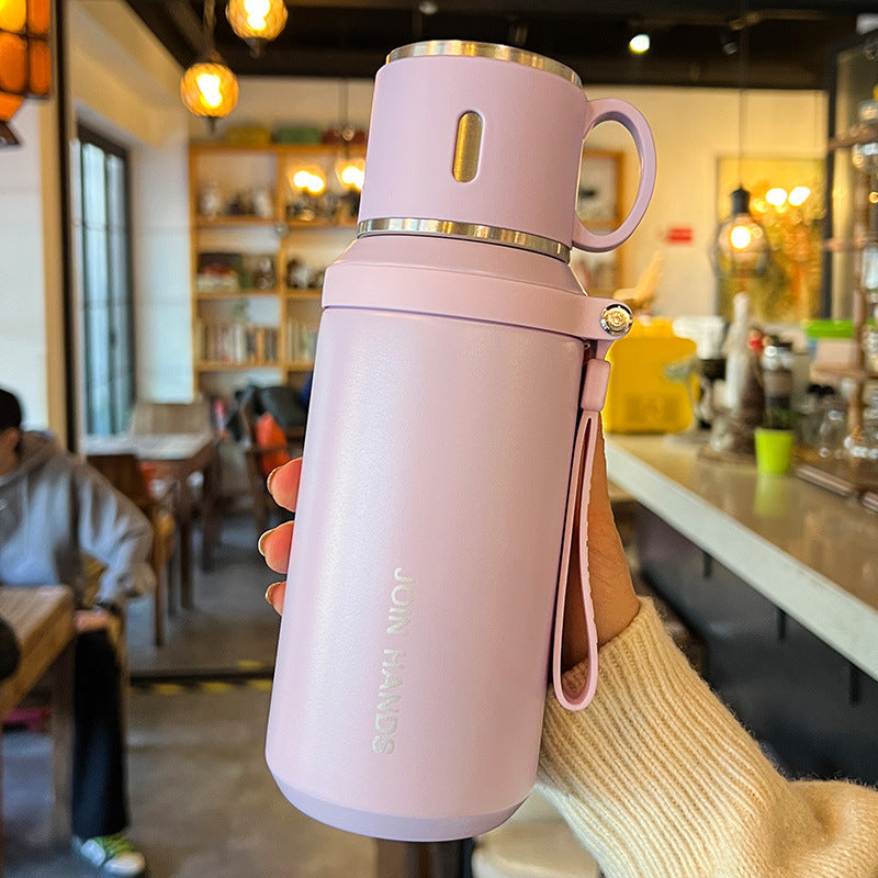 High-style insulated tumbler for women, 304 stainless steel trendy portable water bottle for men, tea infuser cup - wholesale & customization available