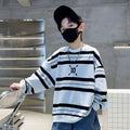 Boys' sweatshirt spring & fall  new kids' spring clothes trendy brand street style striped t-shirt, stylish and cool for older boys