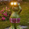 Outdoor solar frog lights for patio, villa garden decoration, animal landscape lighting, waterproof balcony lights