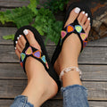 Plus size women's flip-flops for export: summer indoor beach sandals - bohemian style, super comfortable, and perfect for outdoor wear